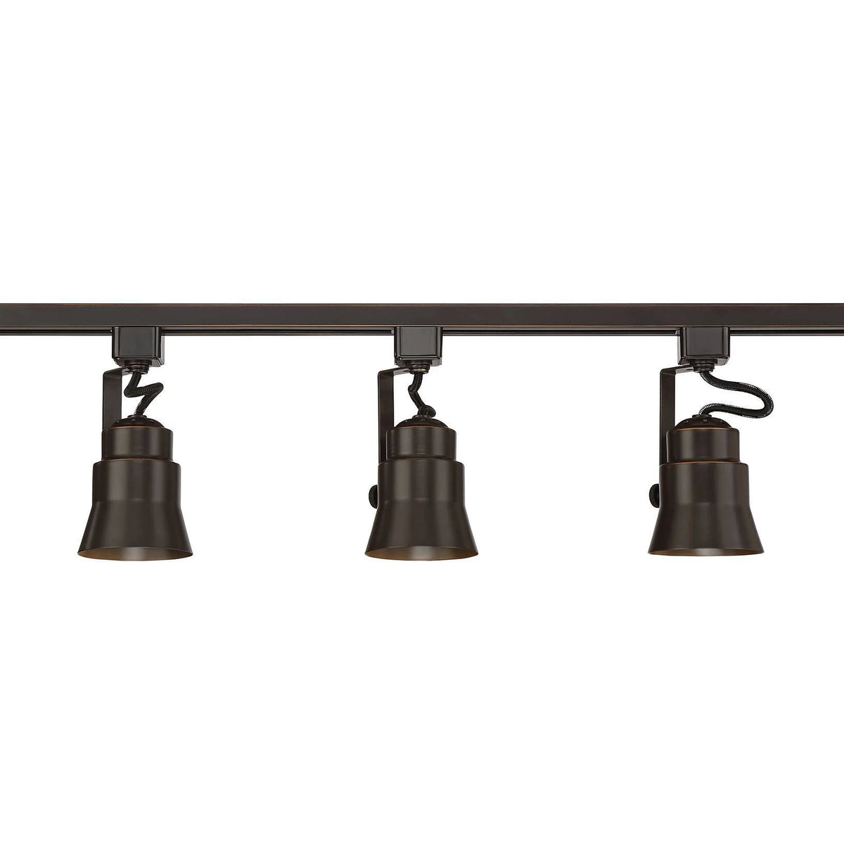 Bronze 3-Light LED Track Kit with Cord and Plug Connector Y9249