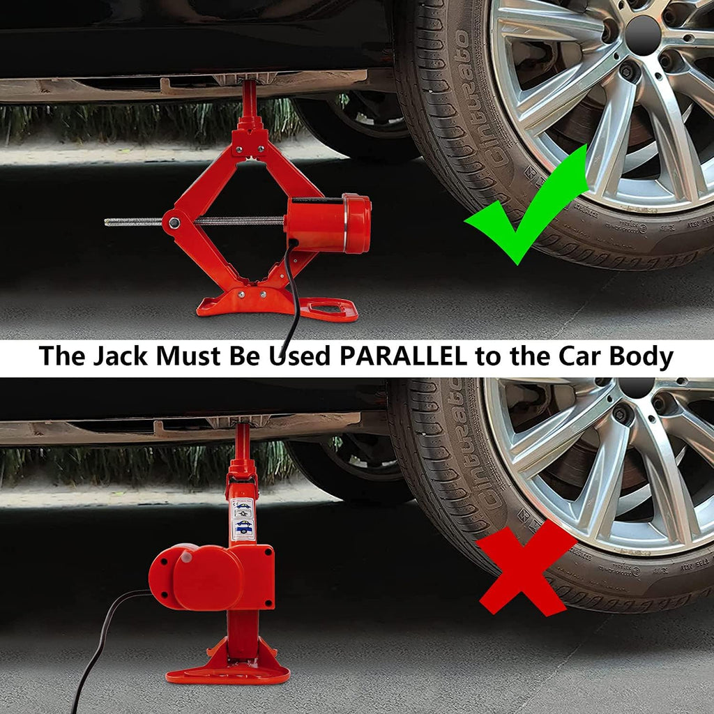 Electric Car Jack 3 Ton 12 V Scissor Jack Pack of 2 D72375