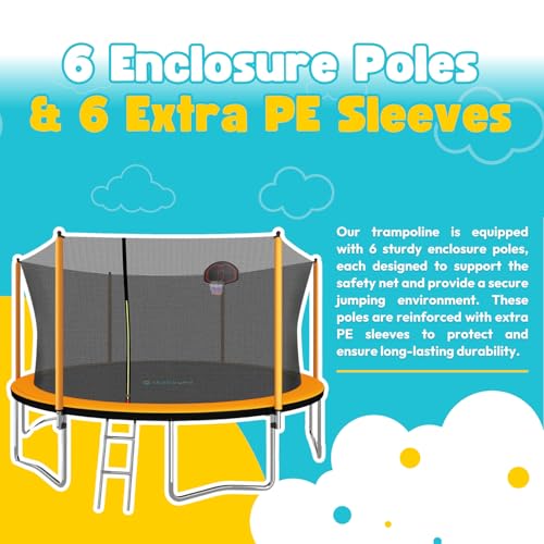 10ft 12ft 14ft 15ft 16ft Trampoline with Safety Enclosure Net I515
