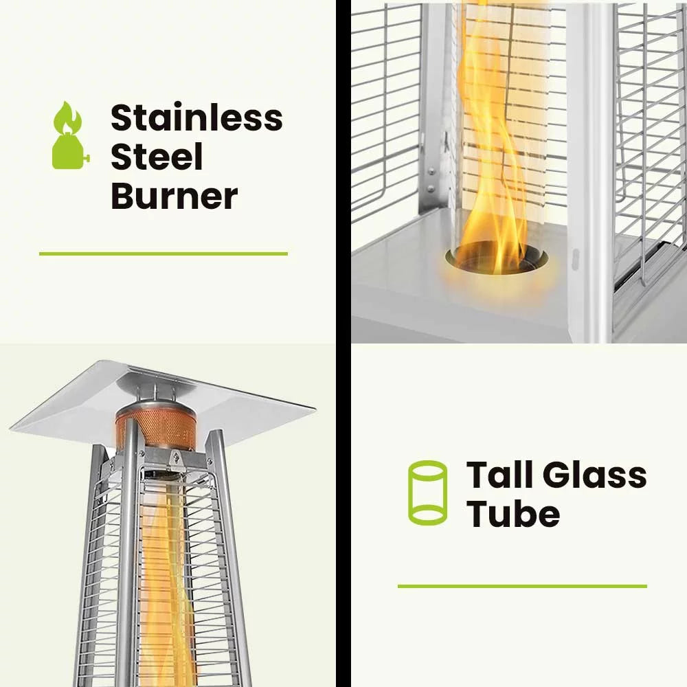 Propane Heater Stainless Steel 48,000 BTUs H4547