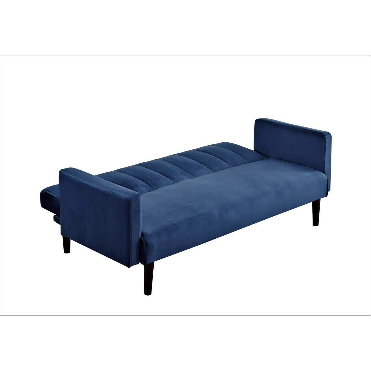Grey Convertible Velvet Sofa Bed P344698
