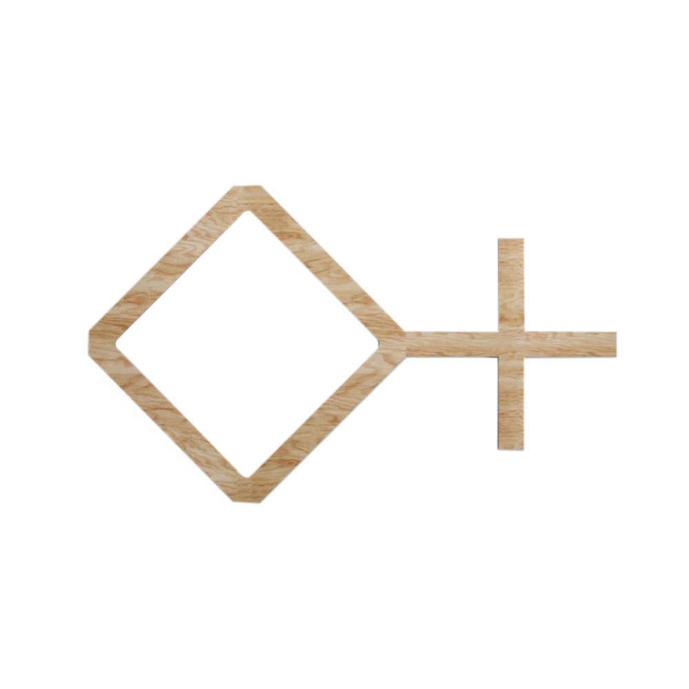 Red Oak Decorative Fretwork Wood Wall Panels (50-Pack) N827753