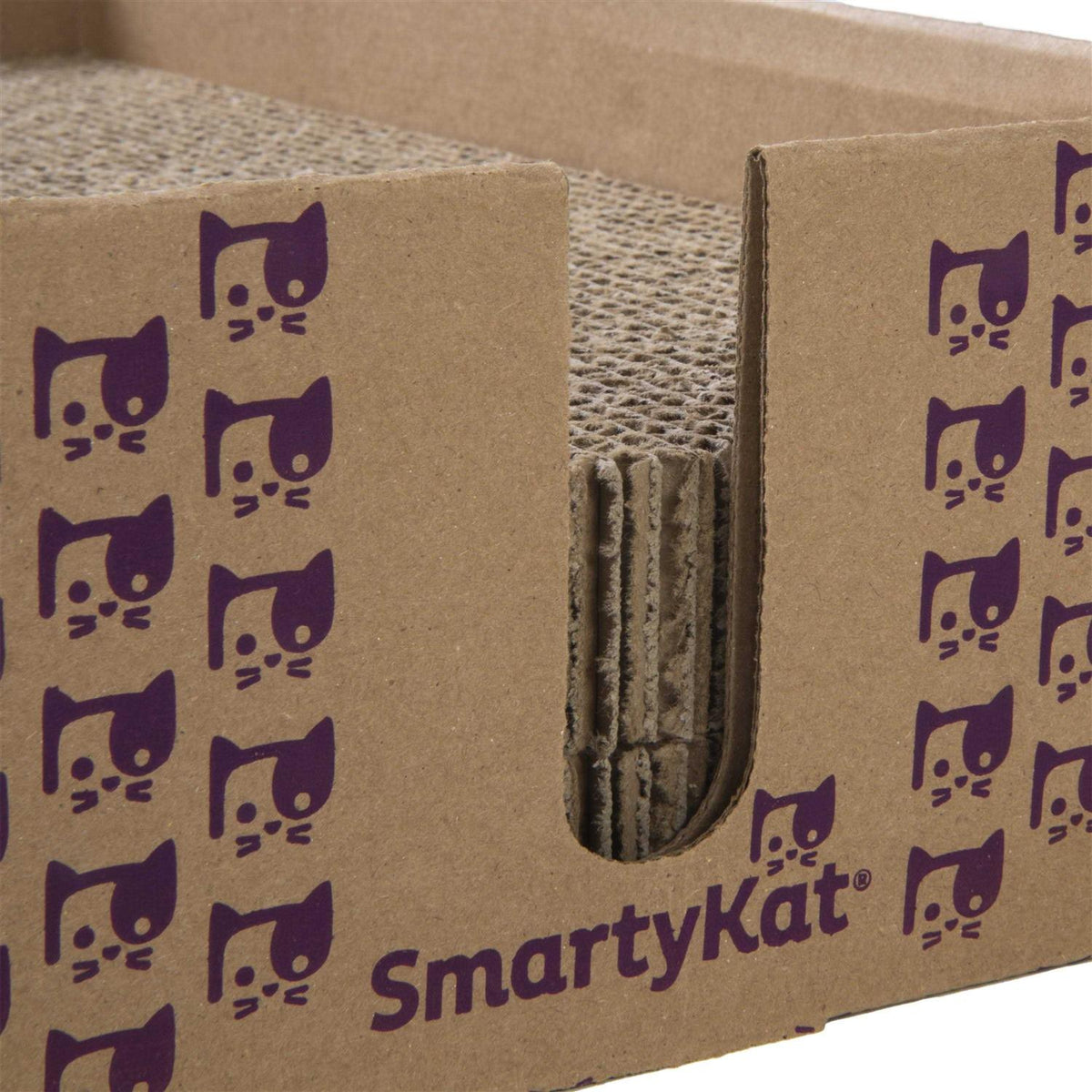 Catnip-Infused Cardboard Cat Scratch Pad Bed Y661843