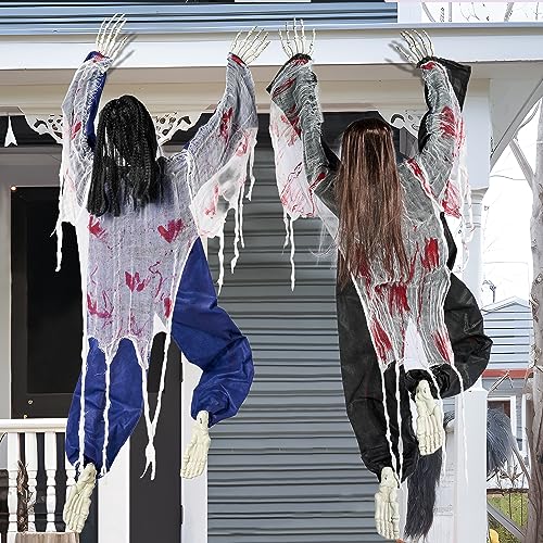 47" Halloween Climbing Zombies Wall Decoration 2 Pcs P522209