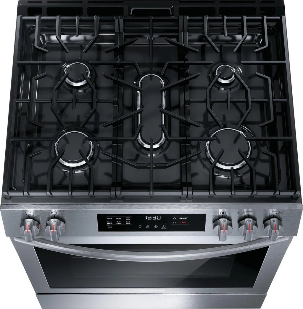 30" Front Control Gas Range with Convection Bake V292569