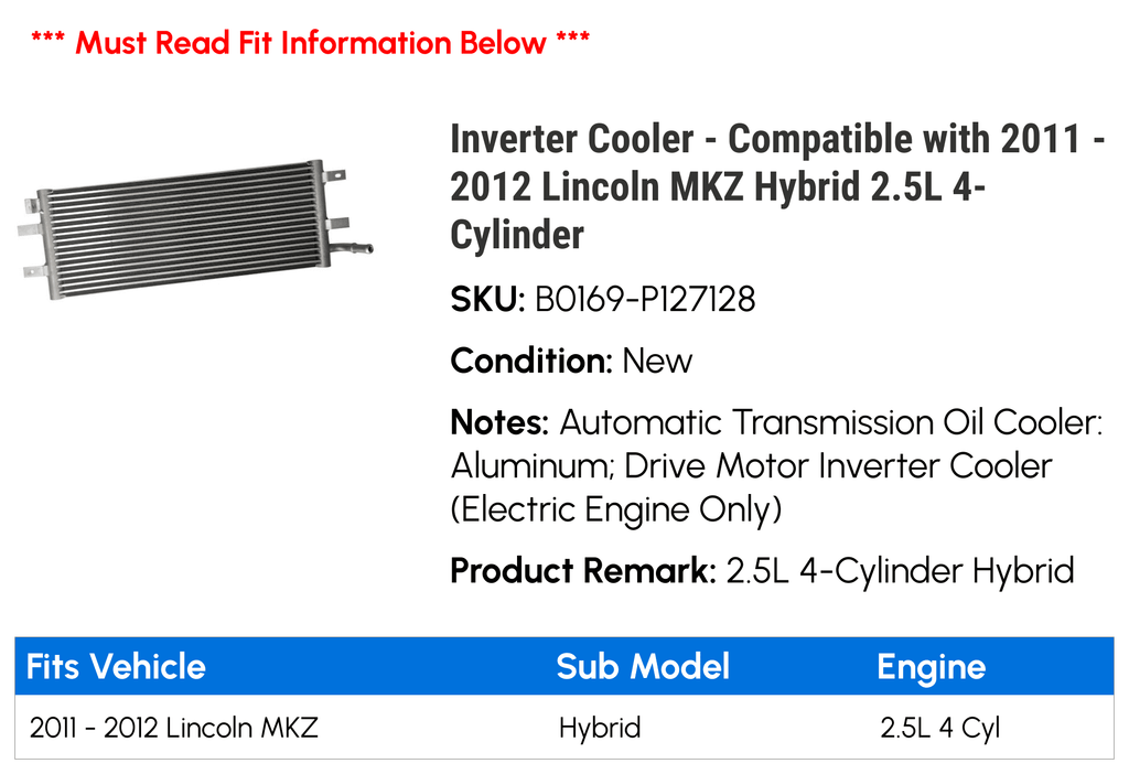 Inverter Cooler M4592