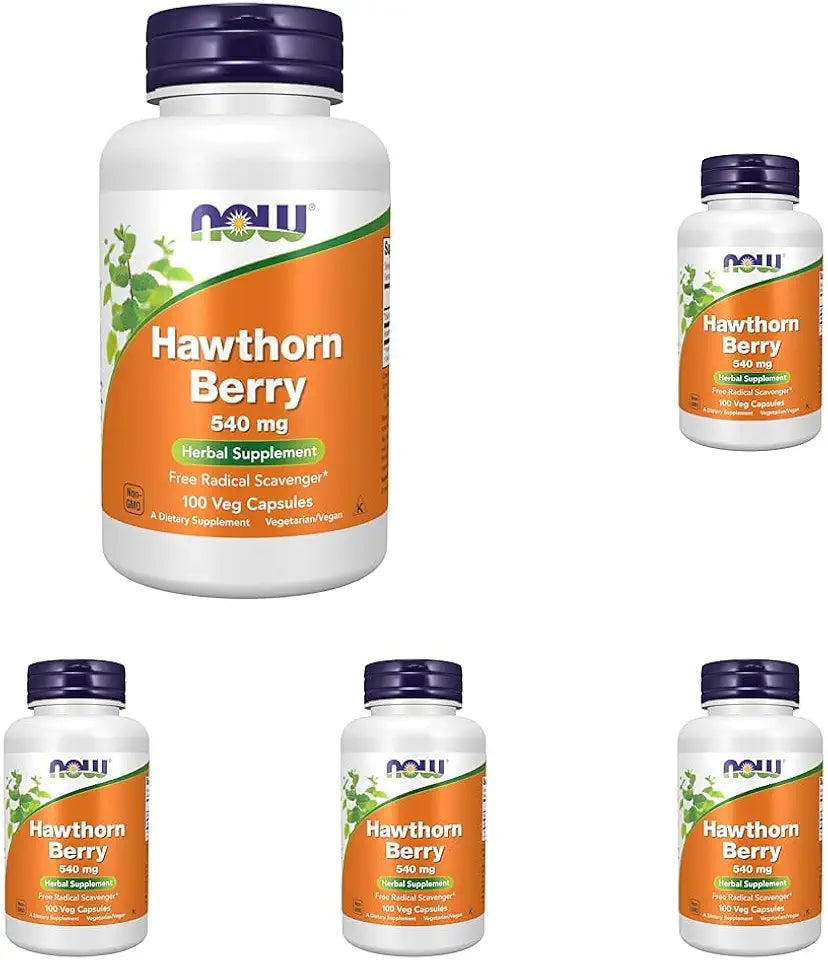 Hawthorn Berry 540 mg Herbal Supplement 100 Veg Capsules Pack of 5 H6947