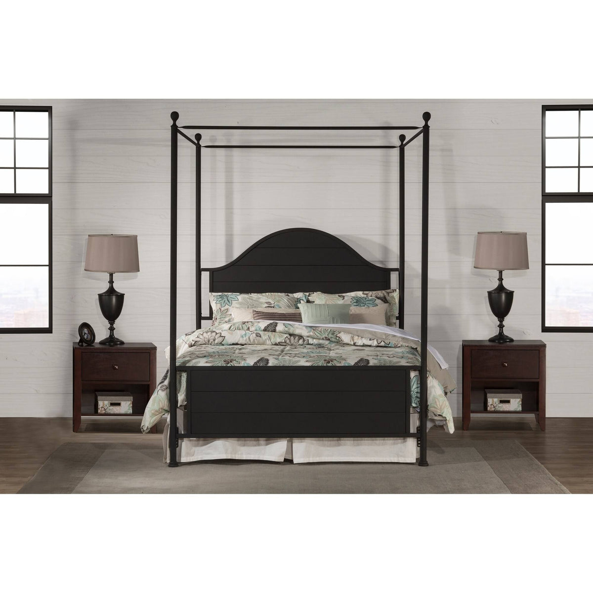 King Metal Canopy Bed J5868
