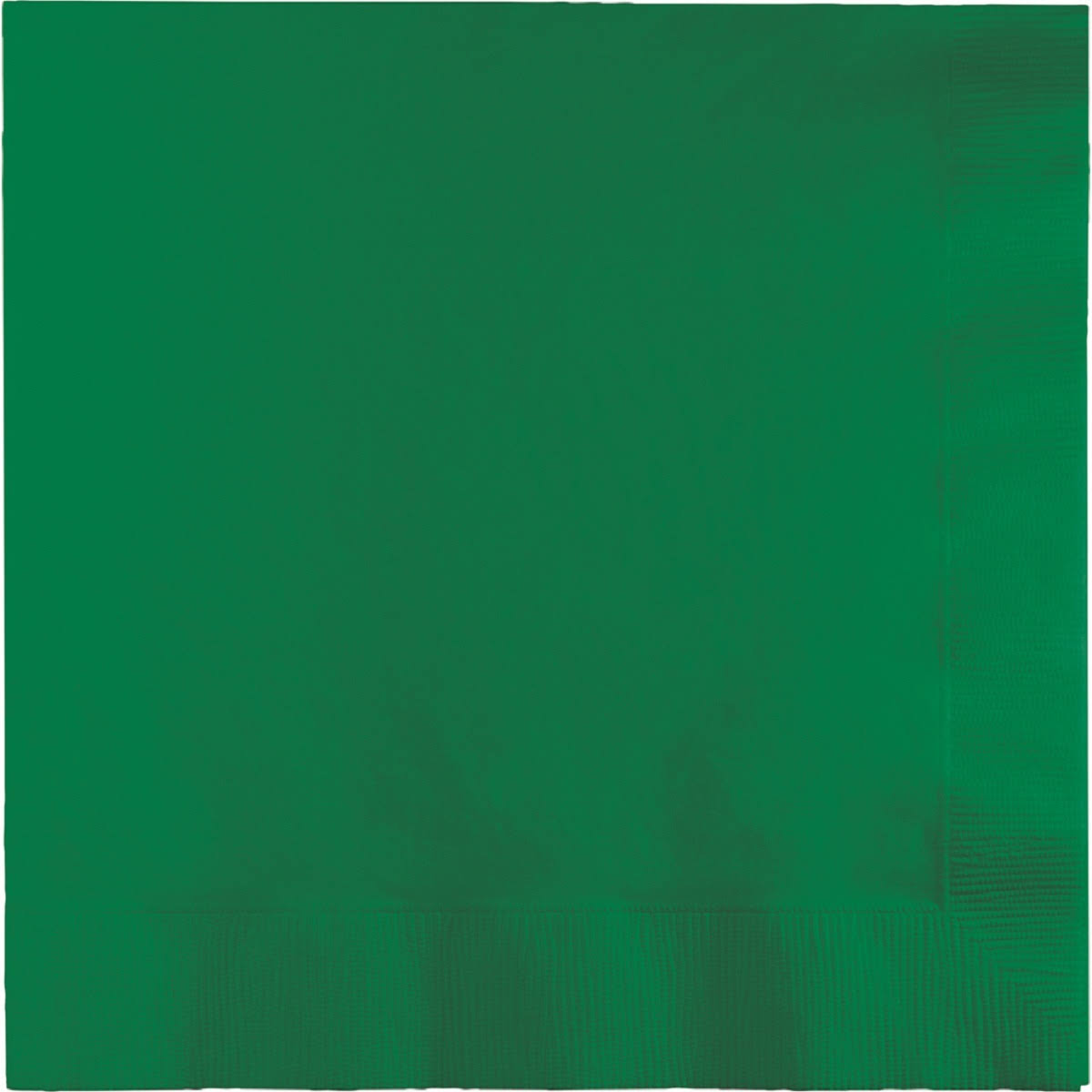 Emerald Green 2 Ply Disposable Beverage Napkins P59029