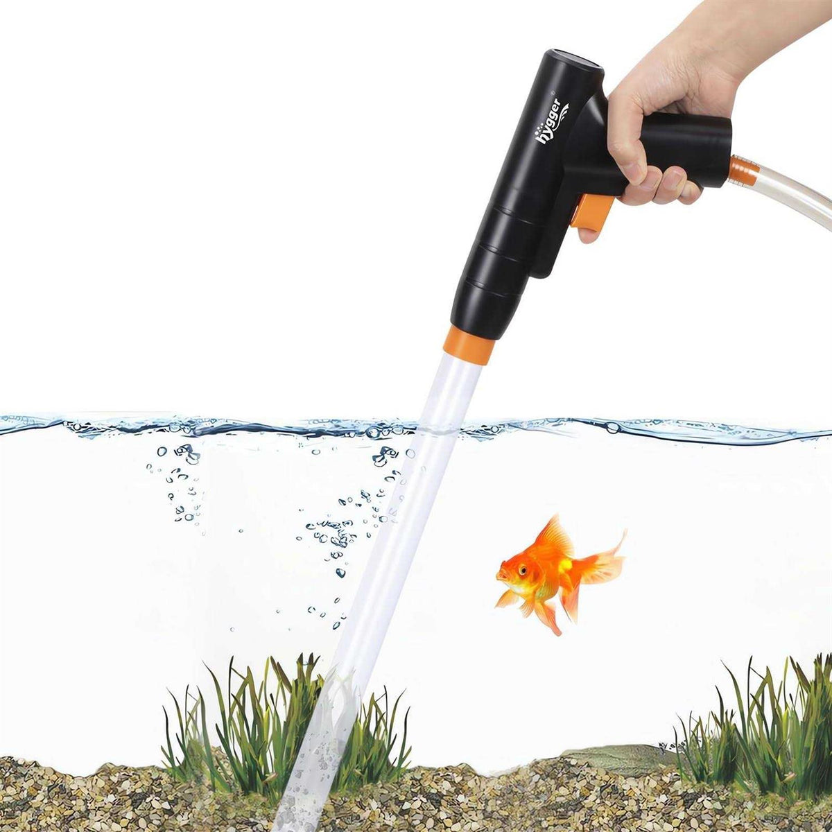 Aquarium Gravel Cleaner with Air-Pressing Button O44154