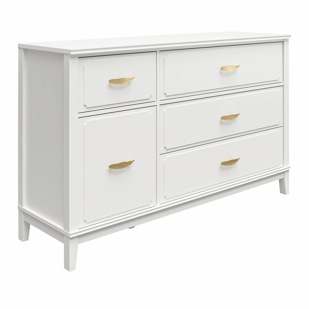 White Wide Dresser N229809