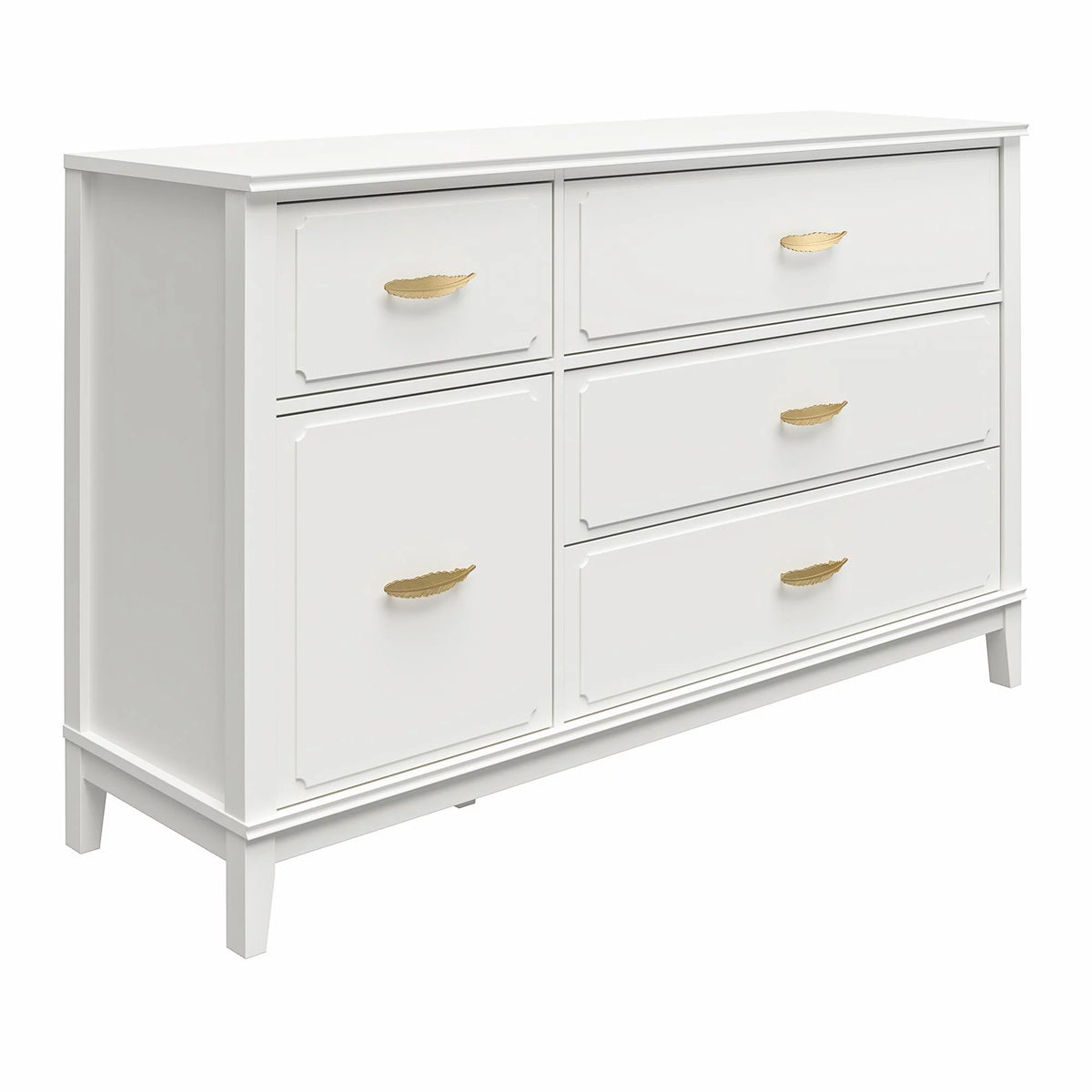 White Wide Dresser N229809