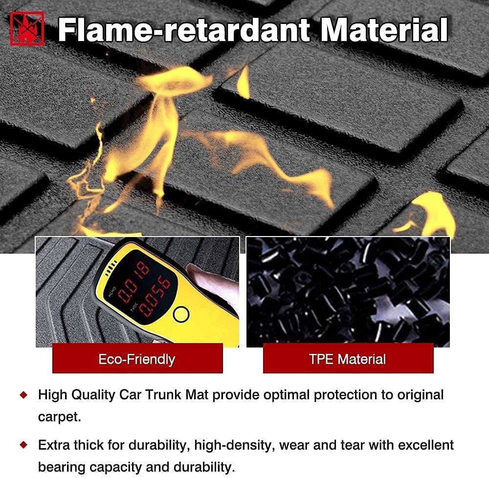 Black Pack of 2 Cargo Mat Liner Trunk Liner U1165