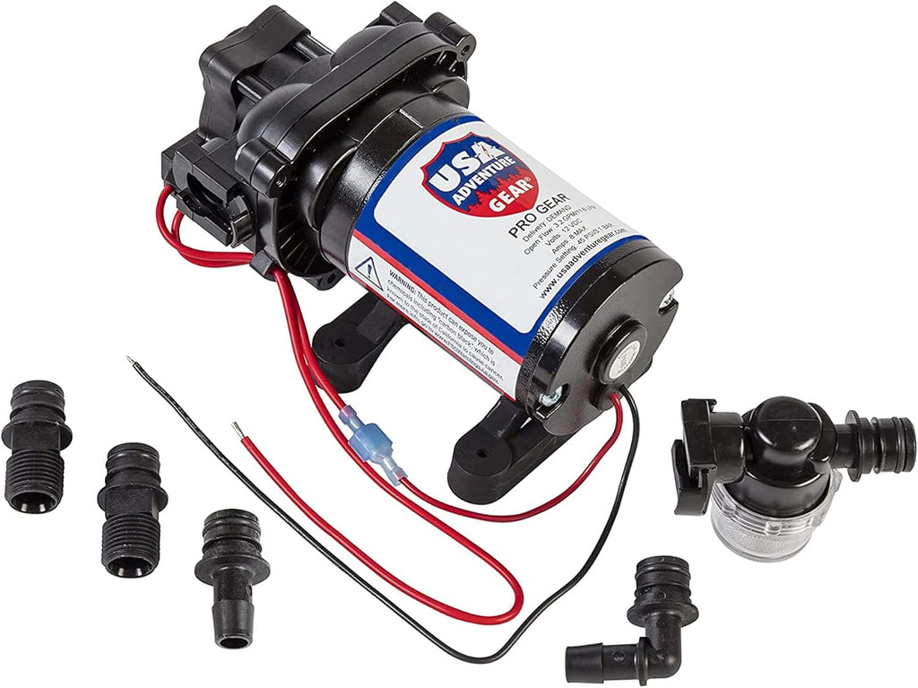 RV Replacement Water Pump, 3.3 GPM, 12 Volt DC, Self-Priming A701064