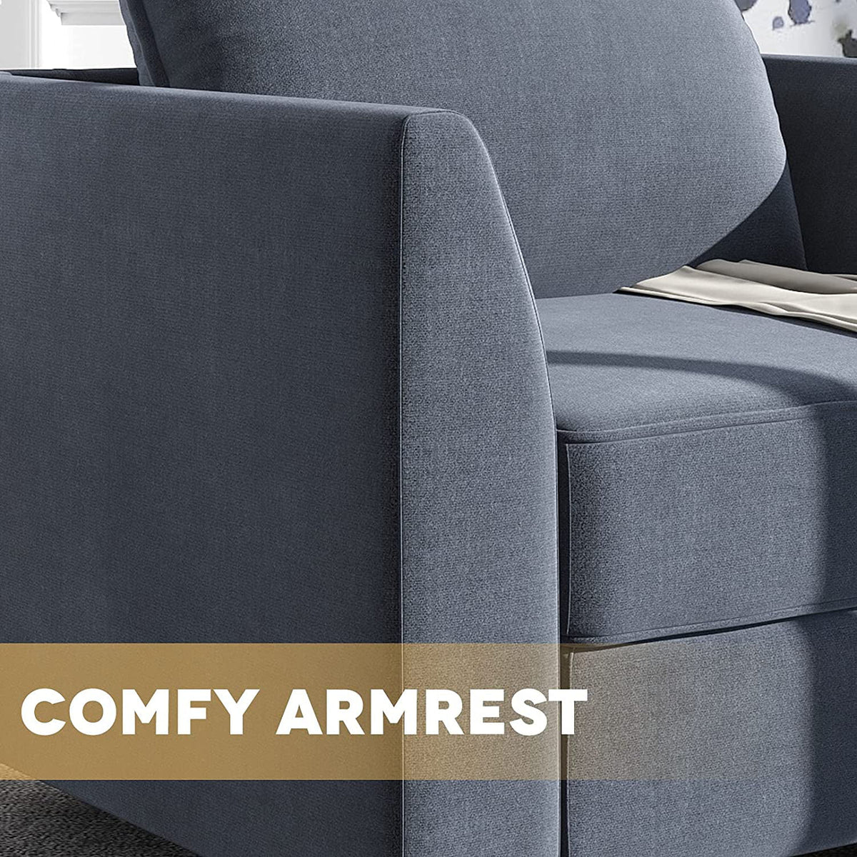 Bluish Gray 3-Seater Sectional Sofa R201180