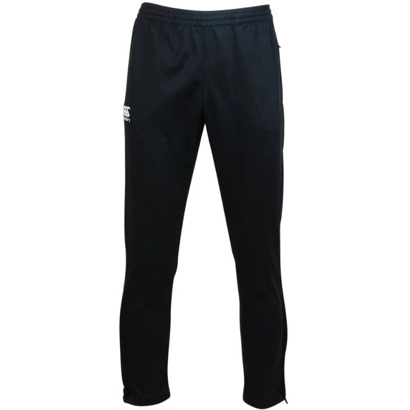 Black Stretch Tapered Poly Knit Pant O4677