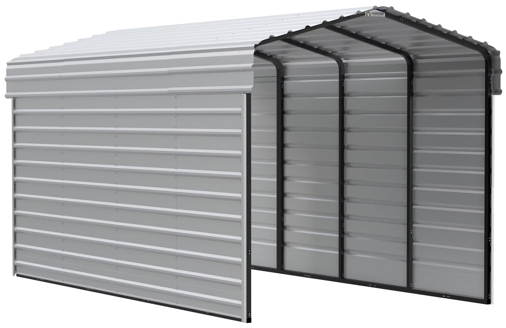 Galvanized Steel Carport Kit, 10' x 20' x 9' S654