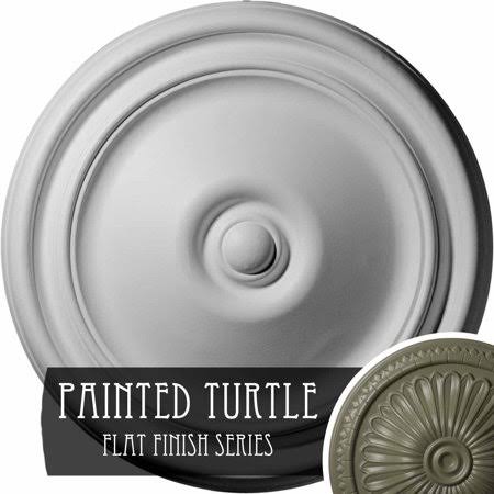 Roped Ceiling Medallion, Hand-Painted Polished Copper V117015