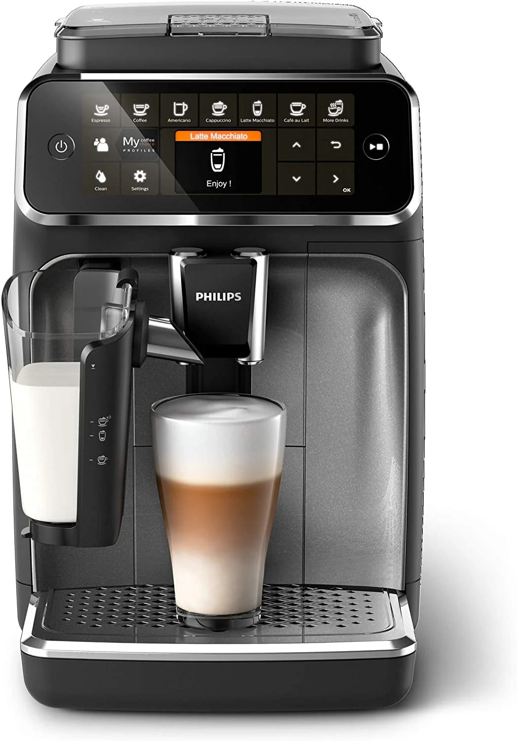 Fully Automatic Espresso Machine with LatteGo, Silver U165230