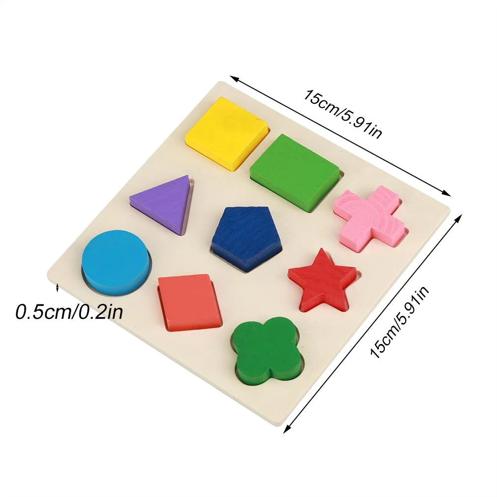 Wooden Block Toy Geometric Building Puzzle G854