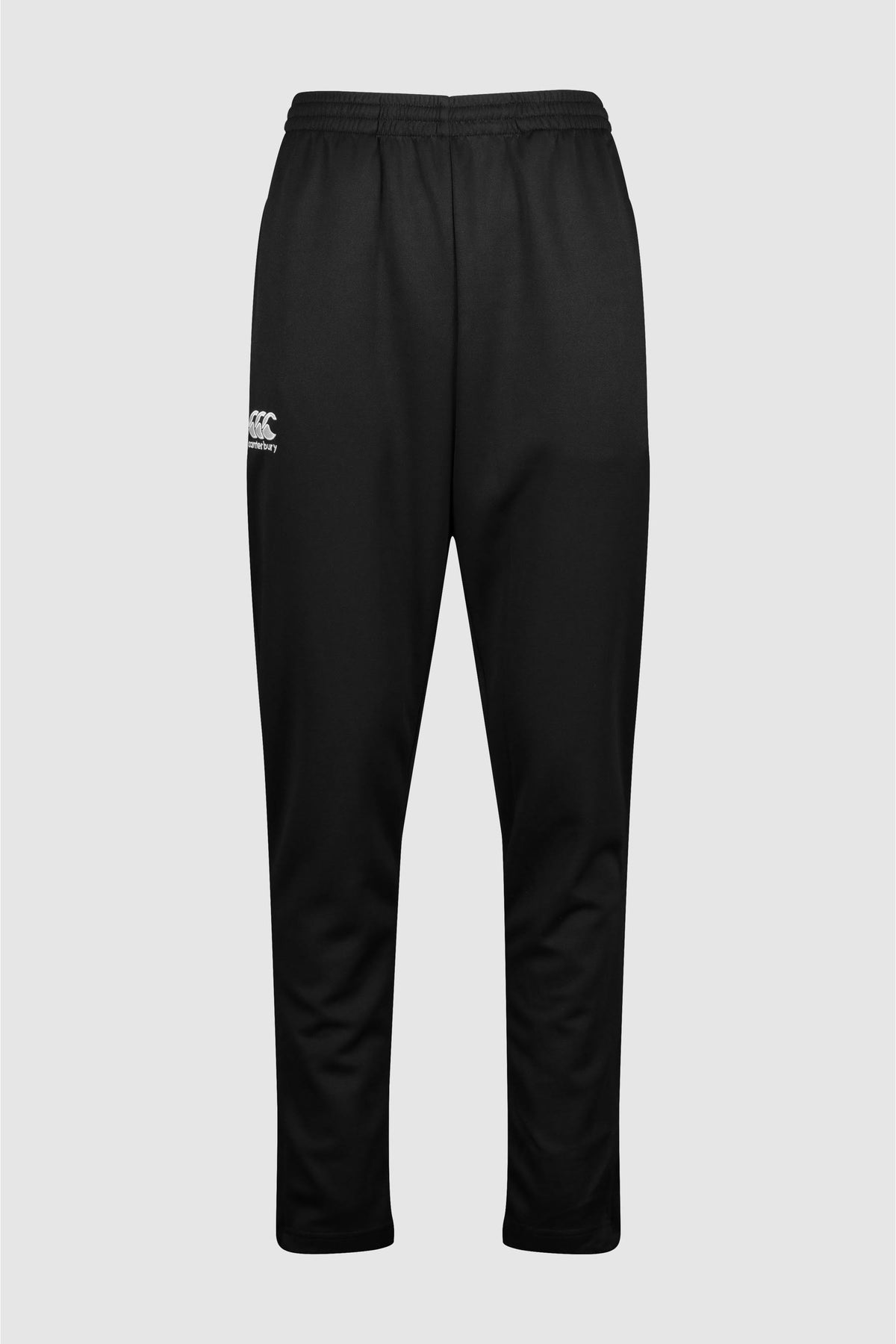 Black Stretch Tapered Poly Knit Pant O4677