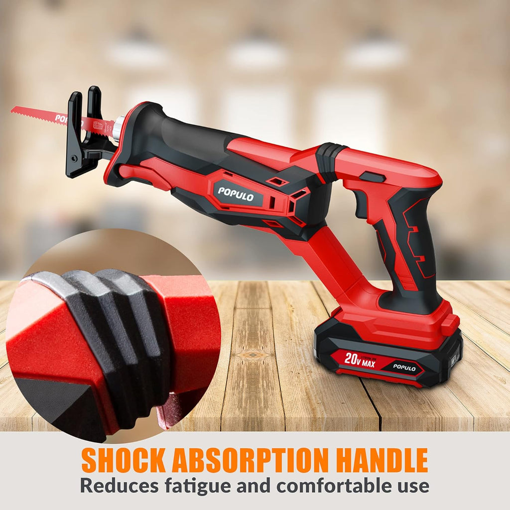 Cordless Reciprocating Saw with 2.0Ah Battery and Charger Pack of 2 J857425