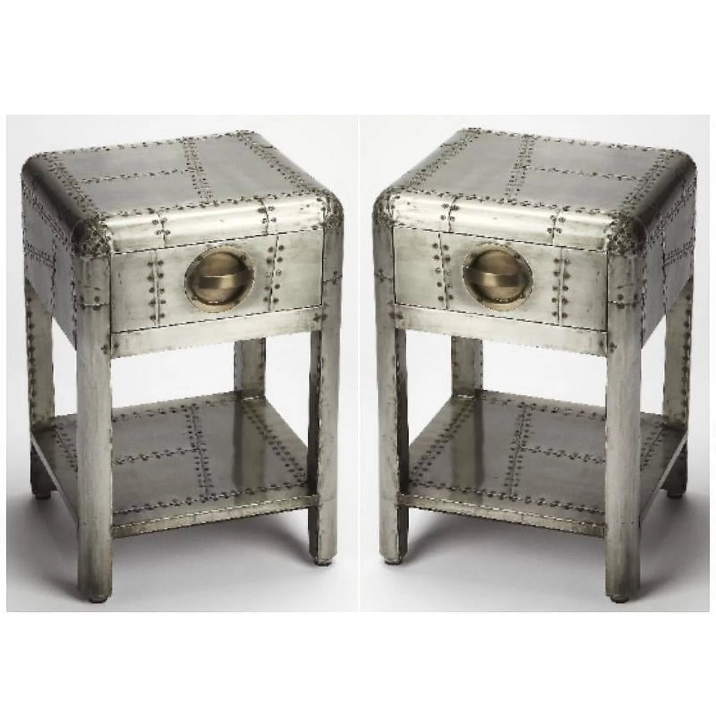 Metal Side Table Set of 2 J59984