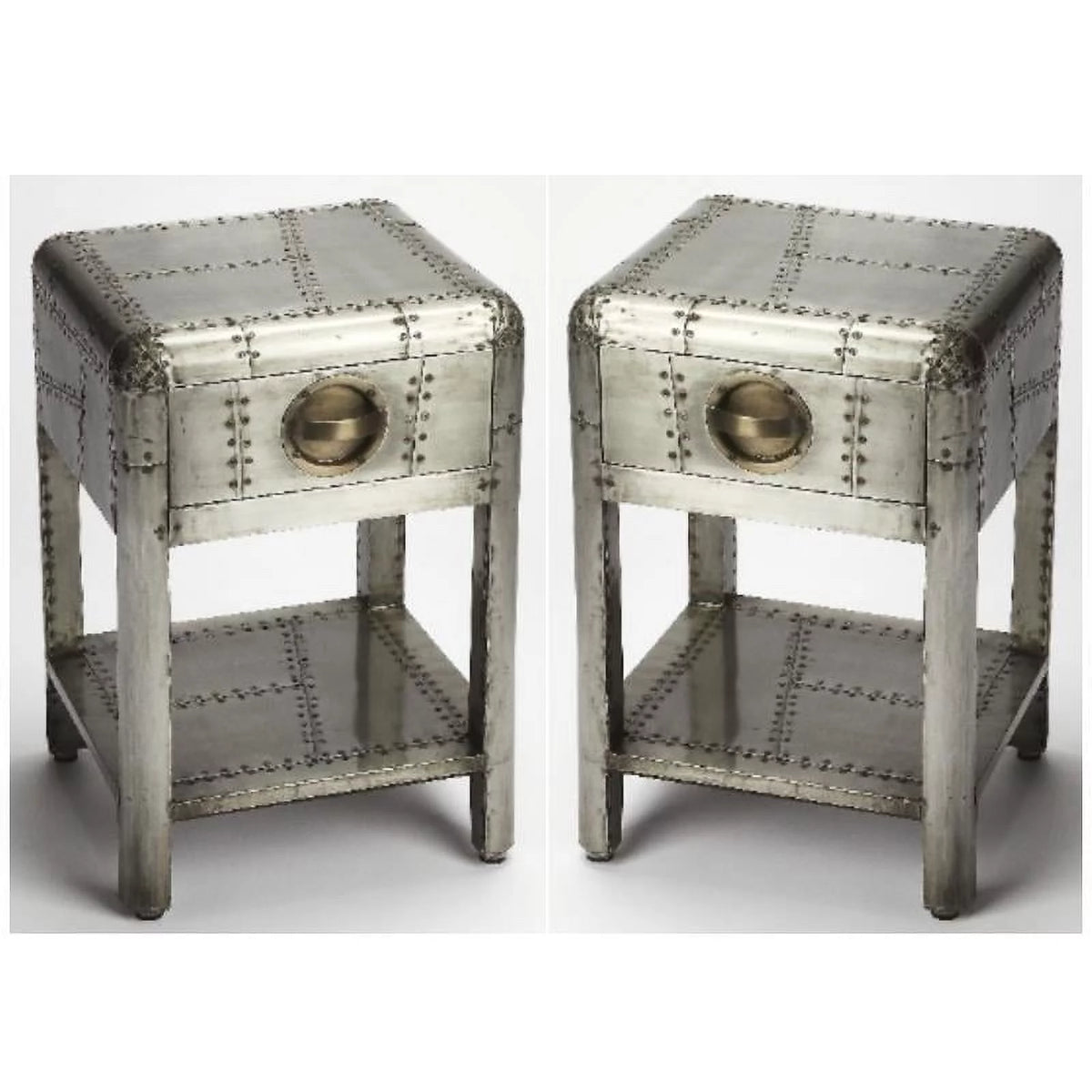 Metal Side Table Set of 2 J59984
