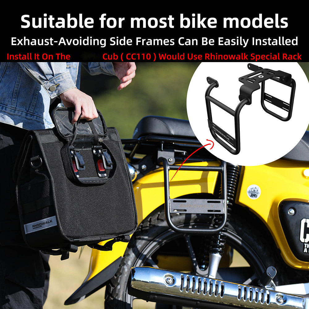 Motorcycle Bag Side 13l With Removable Waterproof Inner Pouch Support Panel R77686