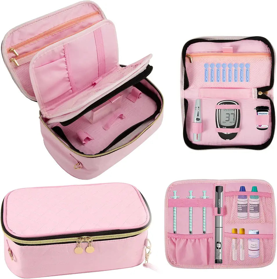 Diabetic Supplies Bag with Detachable Pouches E414394