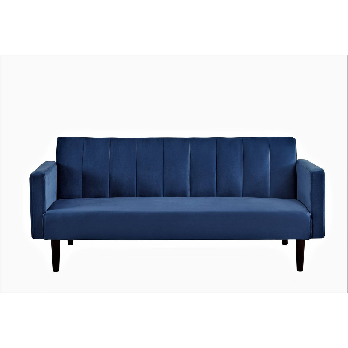 Grey Convertible Velvet Sofa Bed P344698