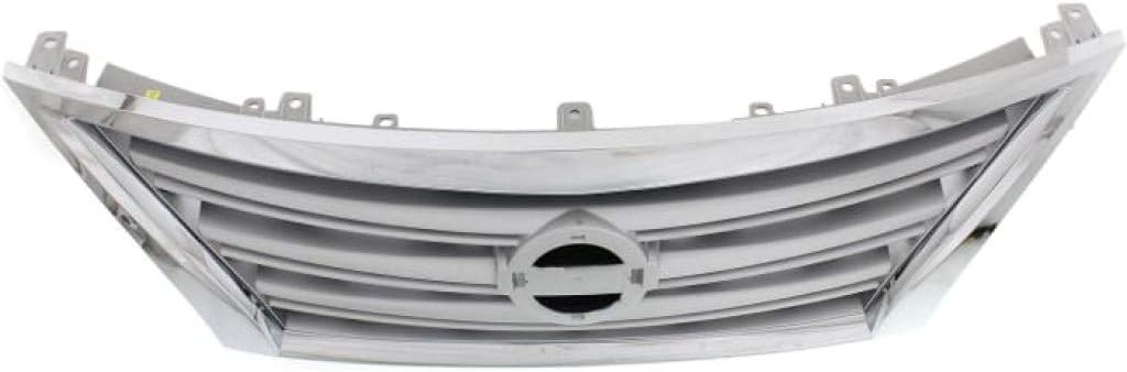 Chrome Shell Grille Assembly with Painted Silver Insert V88440