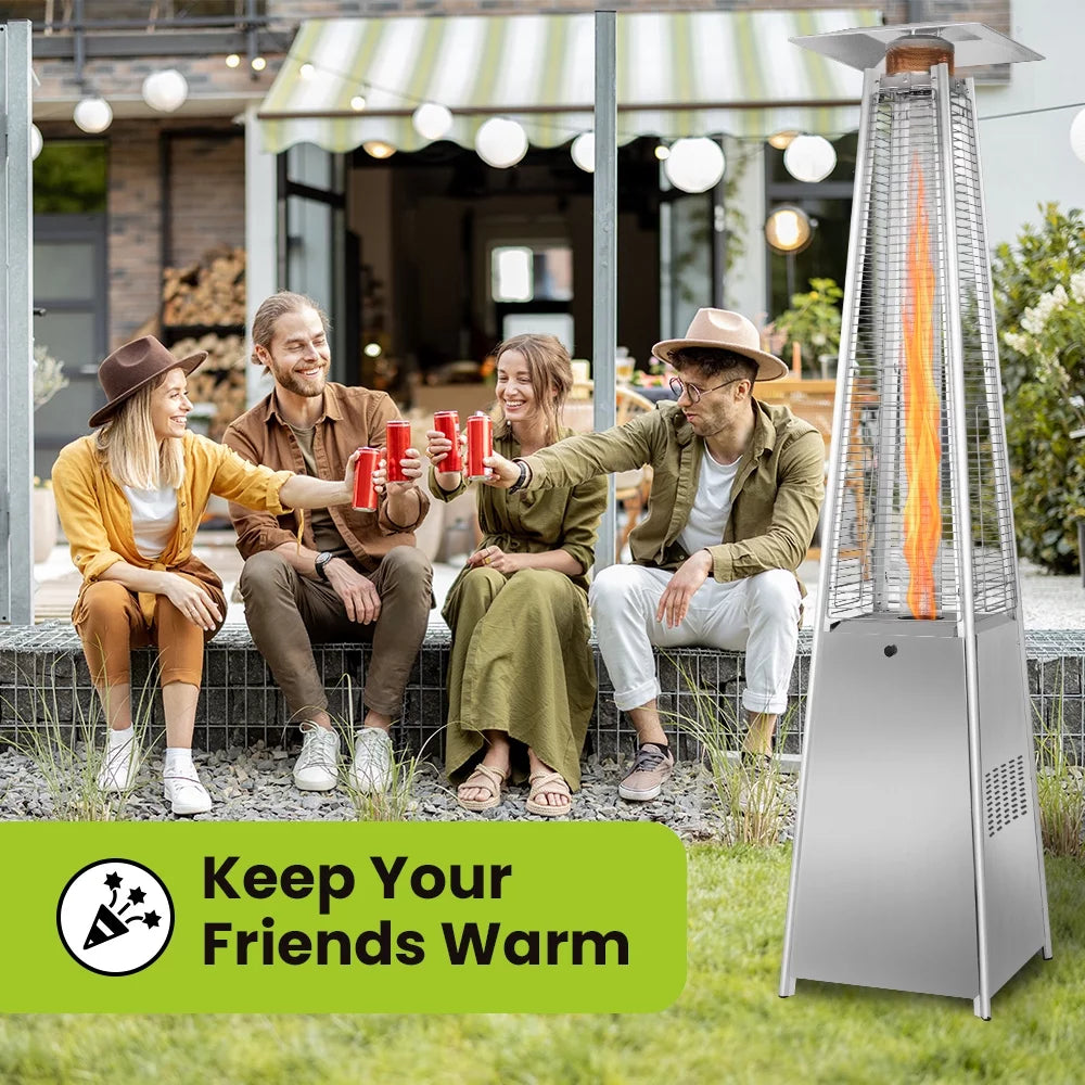 Propane Heater Stainless Steel 48,000 BTUs H4547