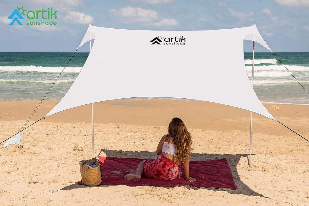 Pop Up Beach Tent Sun Shade with Carrying Bag, UPF50 UV Protection, Large I7031