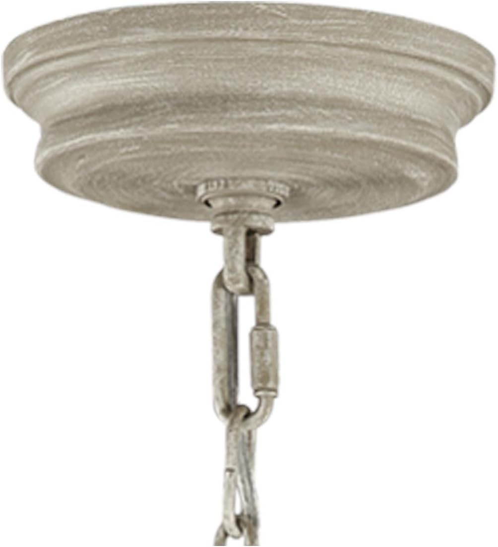 White 6-Light Candle Chandelier A794393