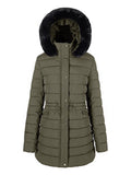 Water-Resistant Full-Zip Long Puffer Coat with Removable Hood Z7533