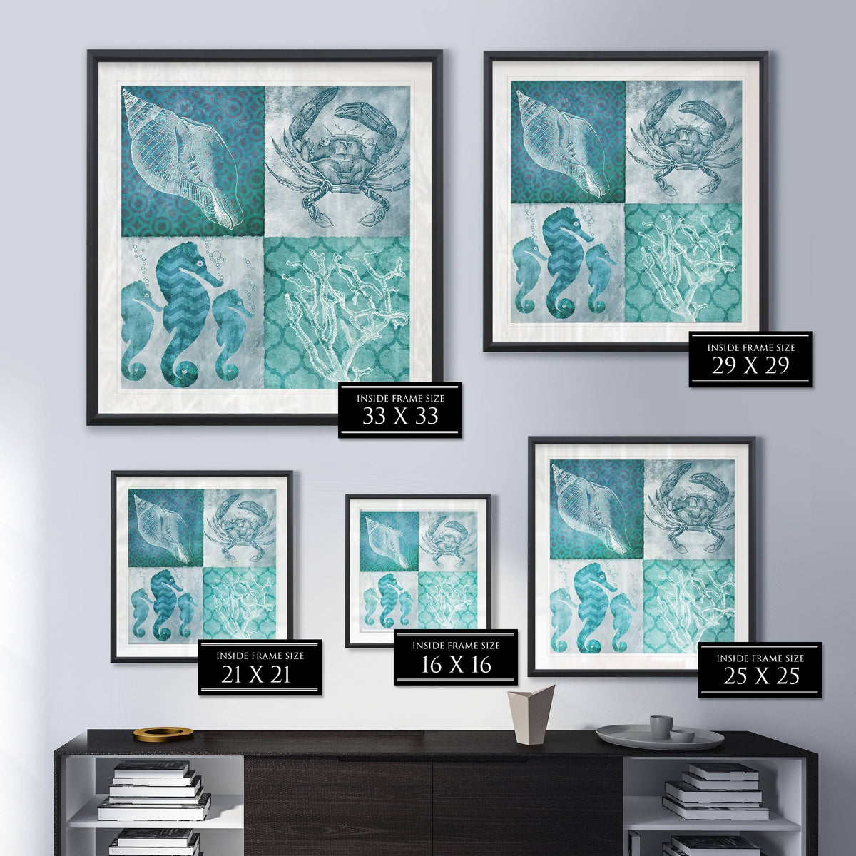 Framed Giclee Print 28x28 K5294