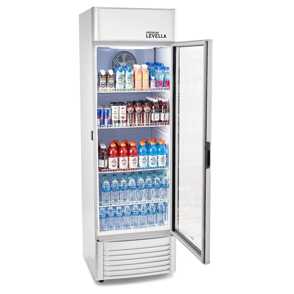 9.0 cu. ft Single Door Commercial Refrigerator Beverage Cooler in Silver V4629