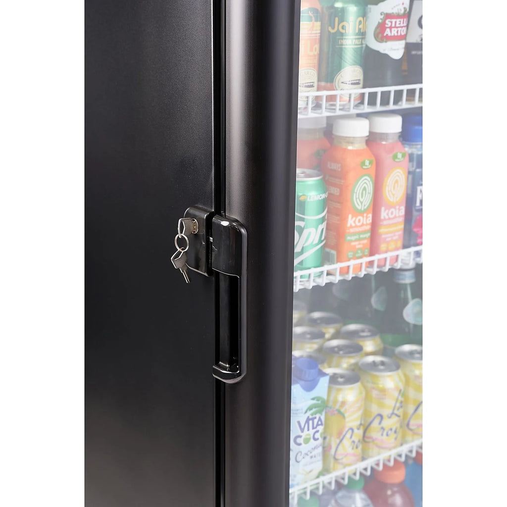 9.0 cu. ft Single Door Commercial Refrigerator Beverage Cooler in Silver V4629