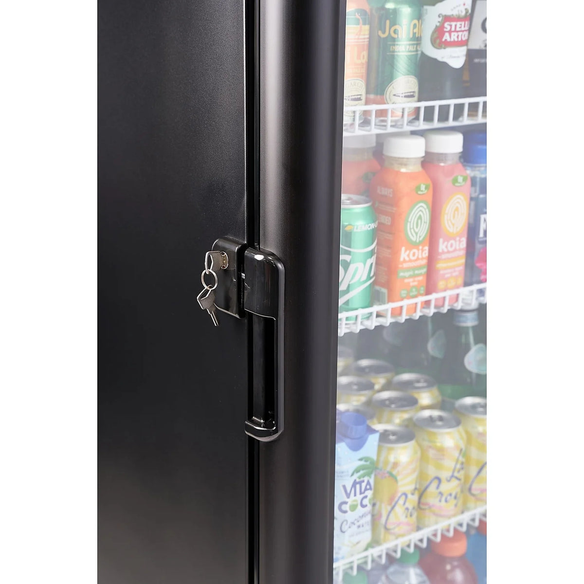 9.0 cu. ft Single Door Commercial Refrigerator Beverage Cooler in Silver V4629