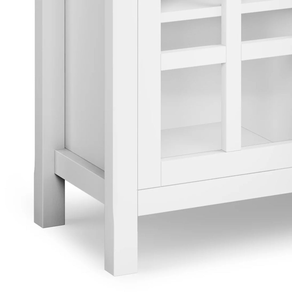 White Solid Wood 60 inch TV Media Stand N308908