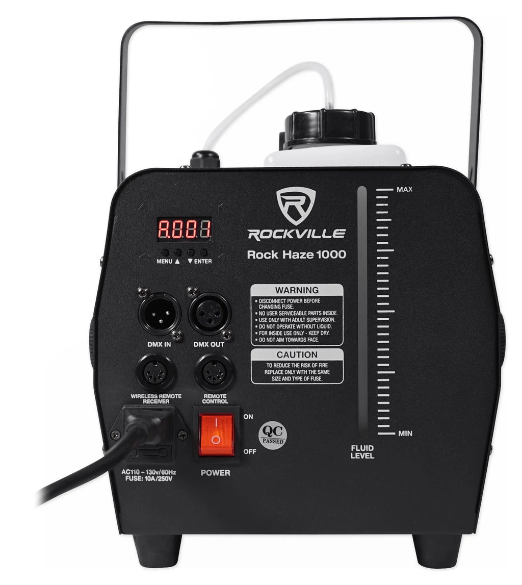 1000 CFM DMX Haze Machine Water Based Hazer with Waterproof Bag E350146