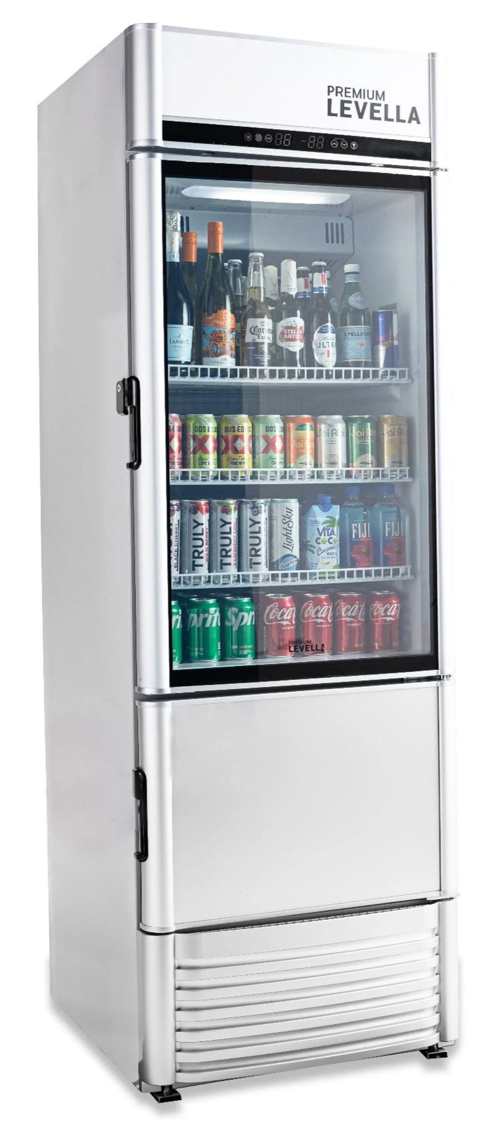 9.0 cu. ft Single Door Commercial Refrigerator Beverage Cooler in Silver V4629