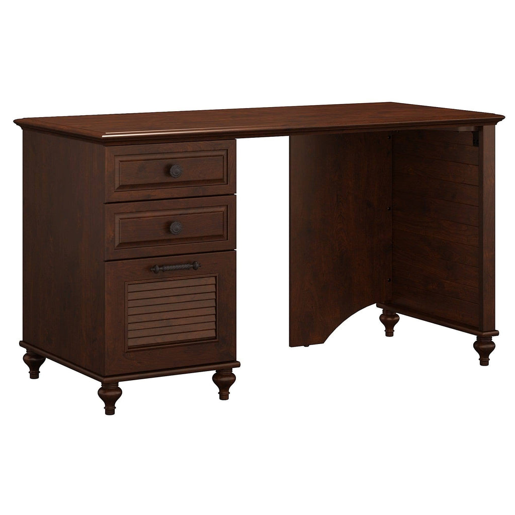 51x22 Desk with File Cabinet, Coastal Cherry C52743