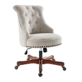 Off-White Swivel Manager's Chair with Adjustable Height F3694