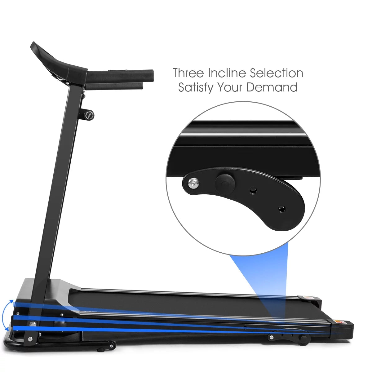 1.0HP Folding Electric Treadmill Y408965