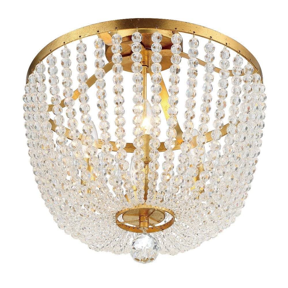 4 Light Forged Bronze Ceiling Mount Q92865