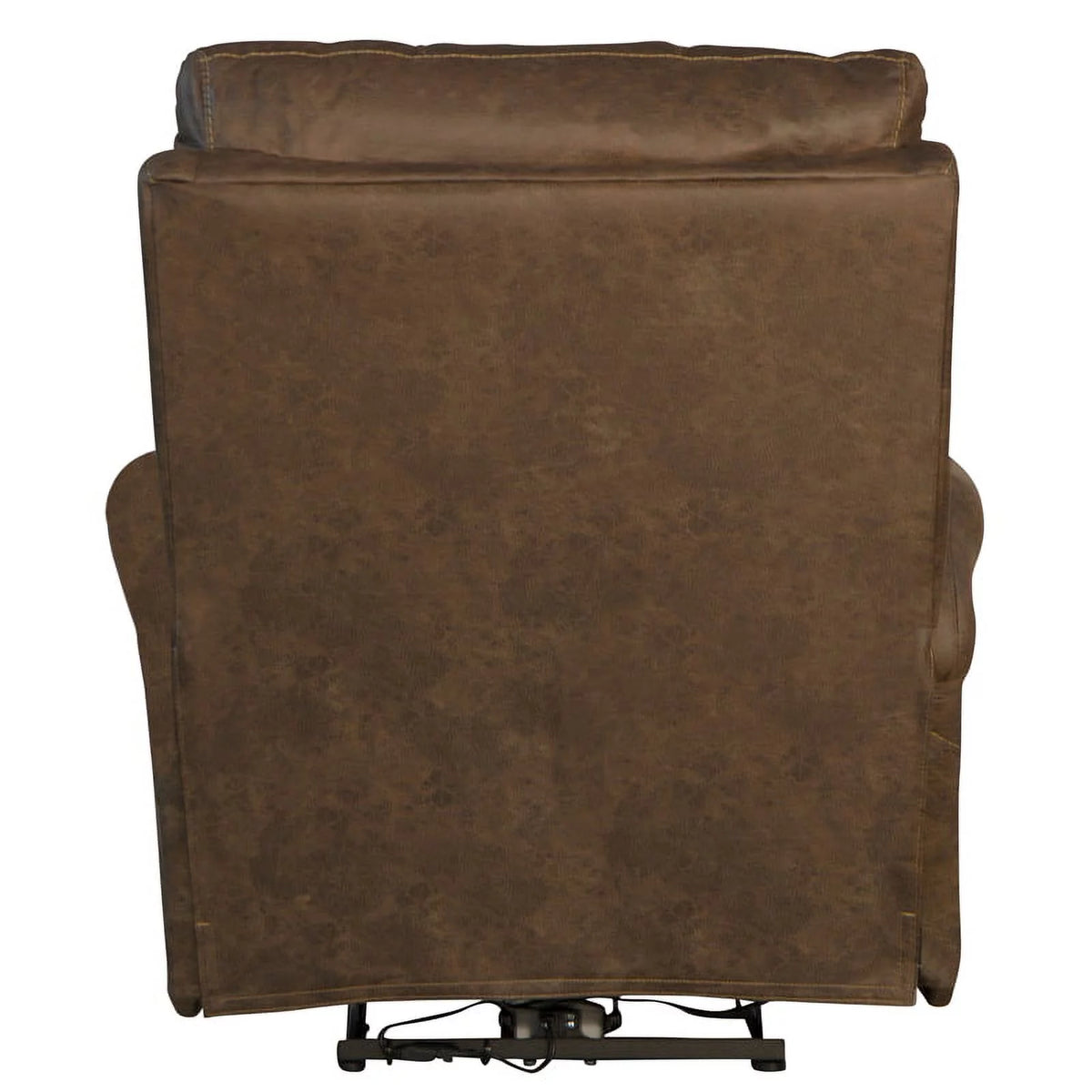 Brown Polyester Fabric Power Recliner A741