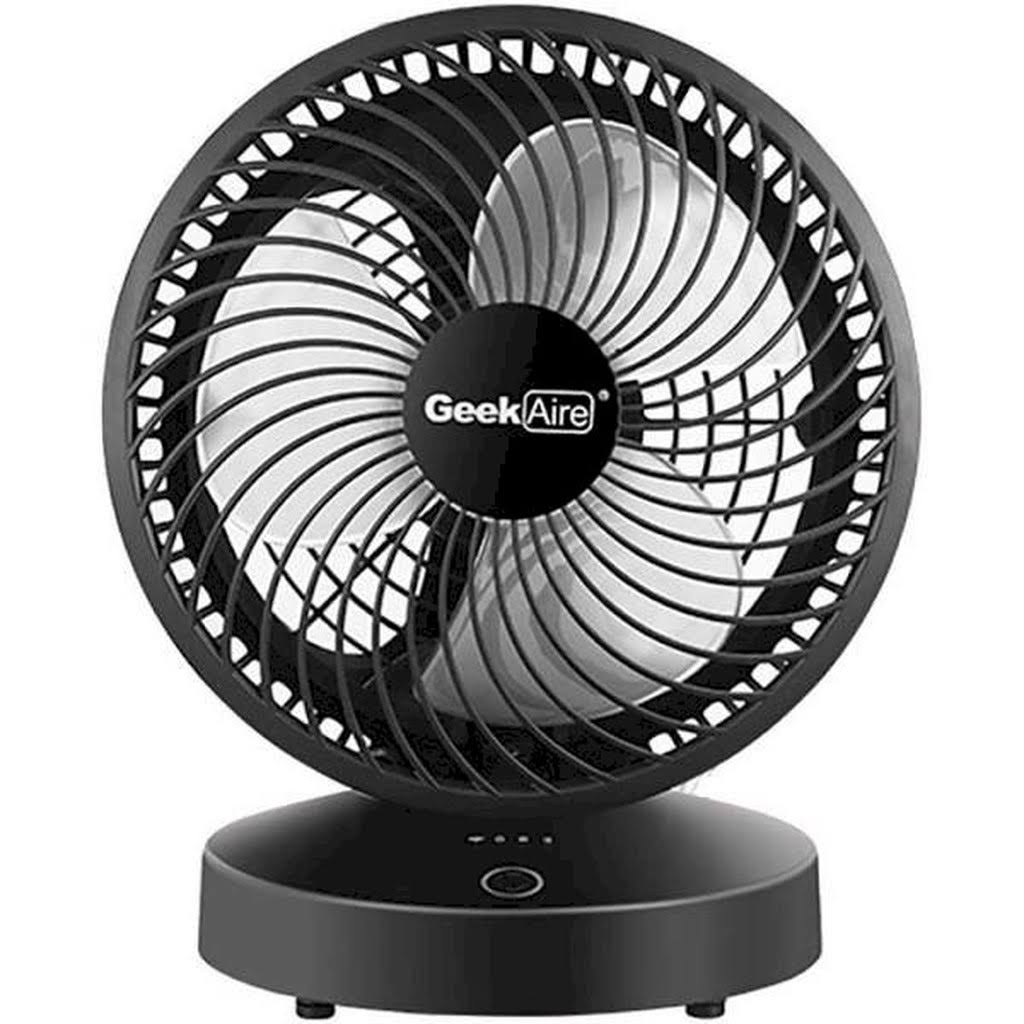 8 in. Rechargeable Desktop Turbo Fan Black H26729