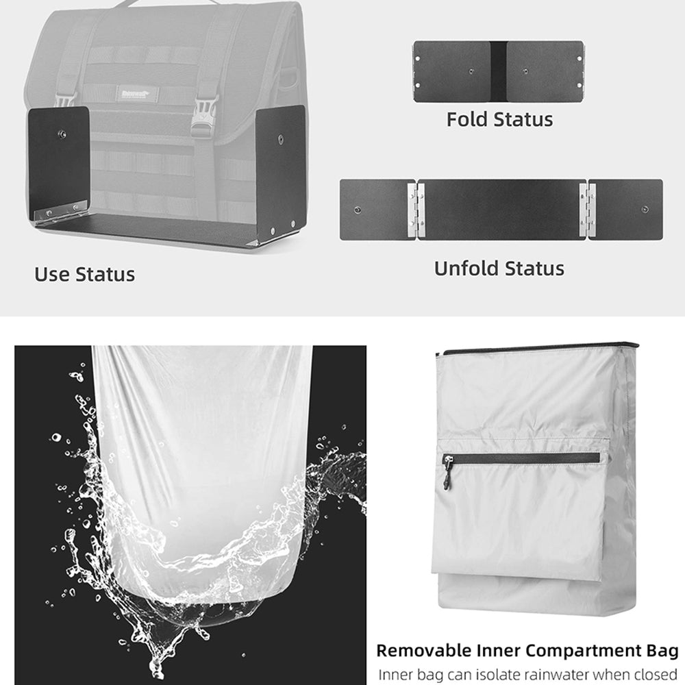 Motorcycle Bag Side 13l With Removable Waterproof Inner Pouch Support Panel R77686
